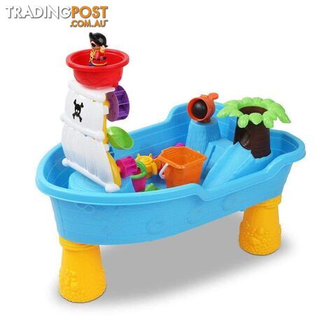 20 Piece Outdoor Kids Pirate Sandpit Toy Set - Blue