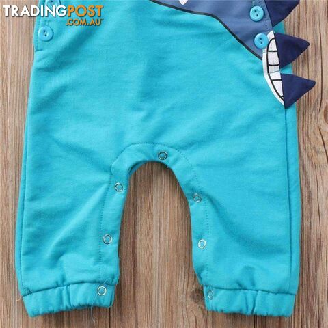 Blue Dino Overalls