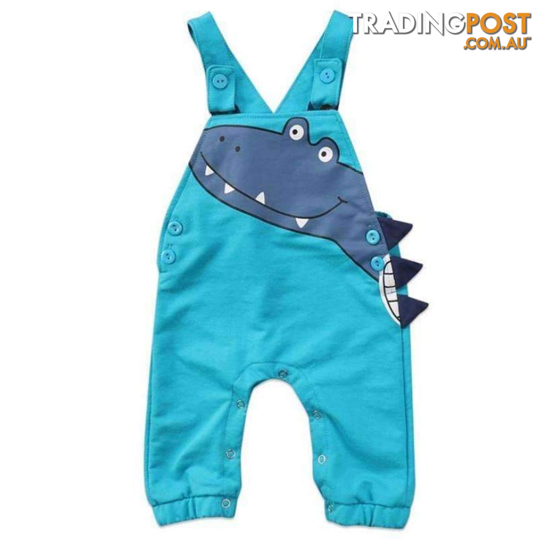 Blue Dino Overalls