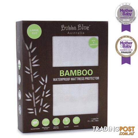 Bamboo Large Cot Waterproof Mattress Protector