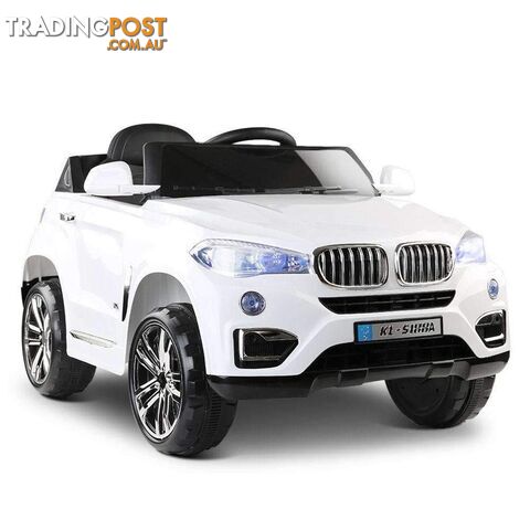 BMW Style X5 Electric Toy Car - White