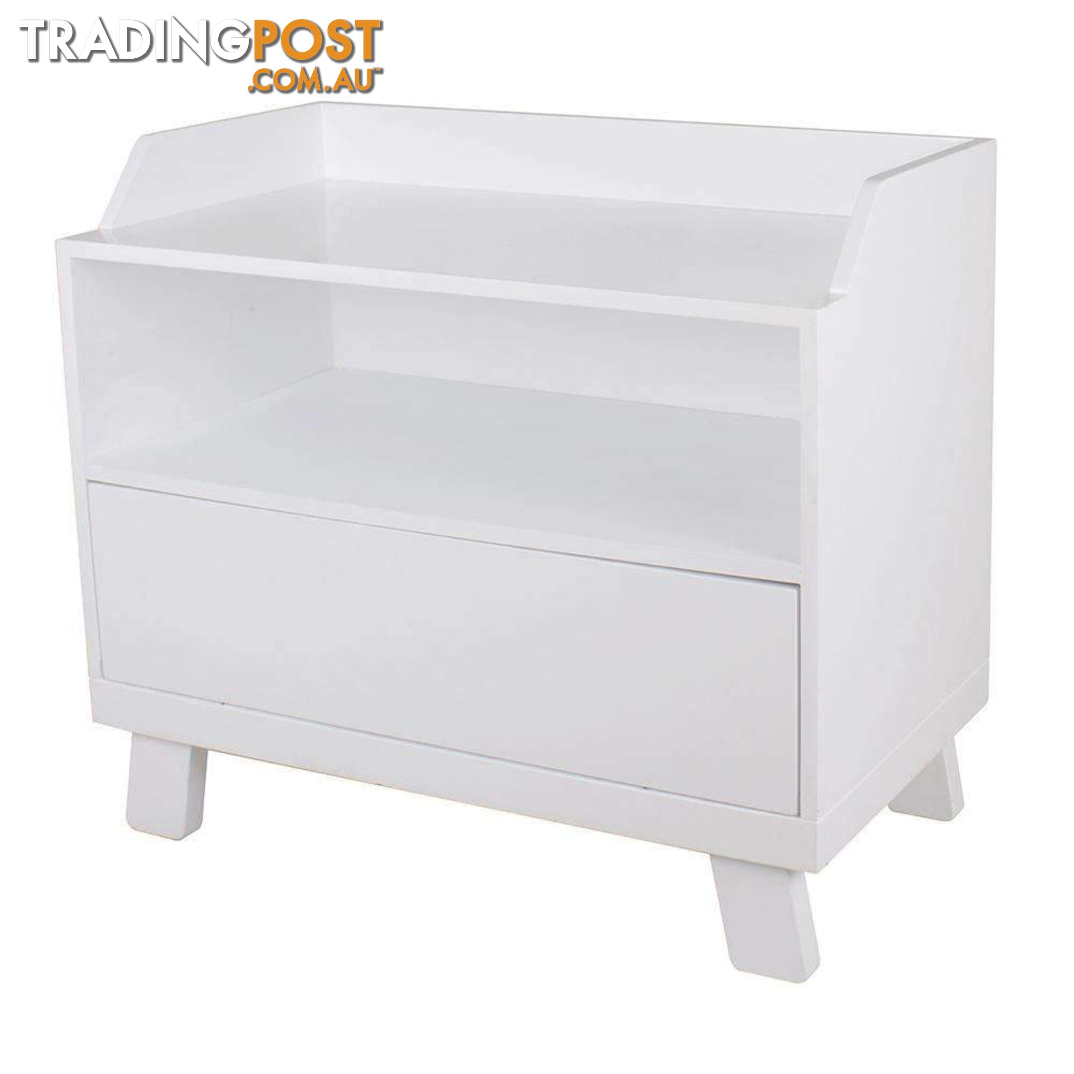 Casa Toy Box with Seat - White