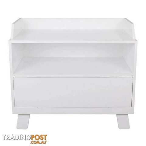 Casa Toy Box with Seat - White