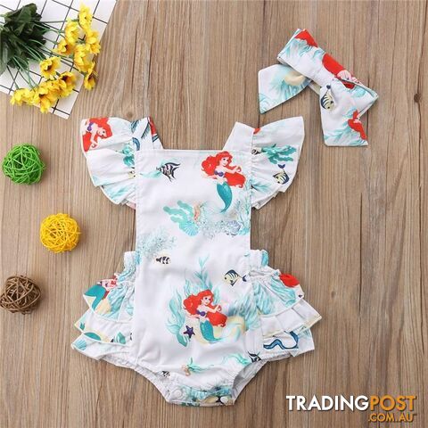 Cartoon Mermaid Romper