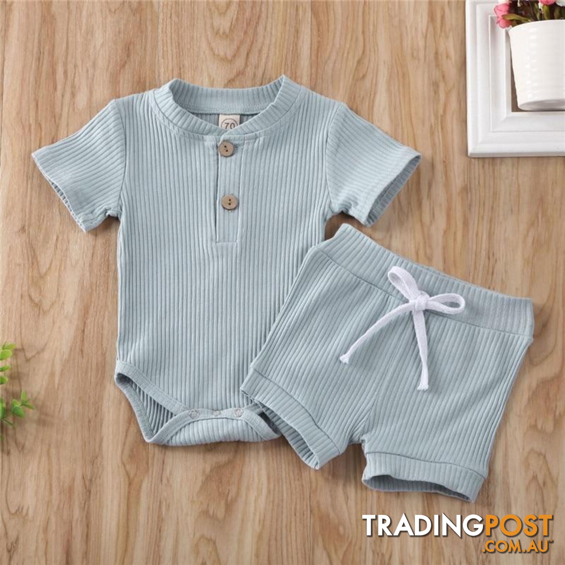 Casual Cotton Romper Set