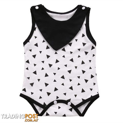 Black Triangles Romper