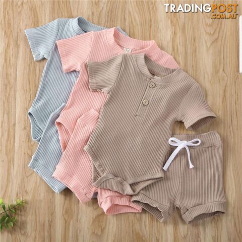 Casual Cotton Romper Set