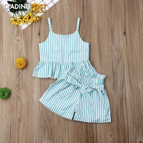 Blue Striped Set