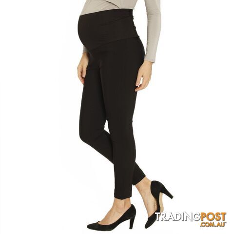 Angel Maternity Fitted Work Pants in Black - Best Seller