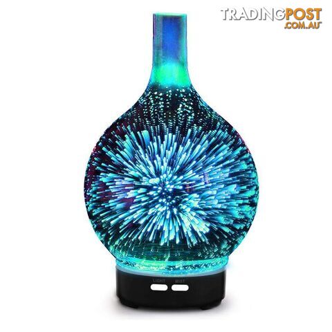 Aroma Diffuser 3D LED Light Oil Firework Air Humidifier 100ml