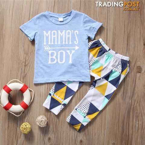 Blue Mamas Boy Set