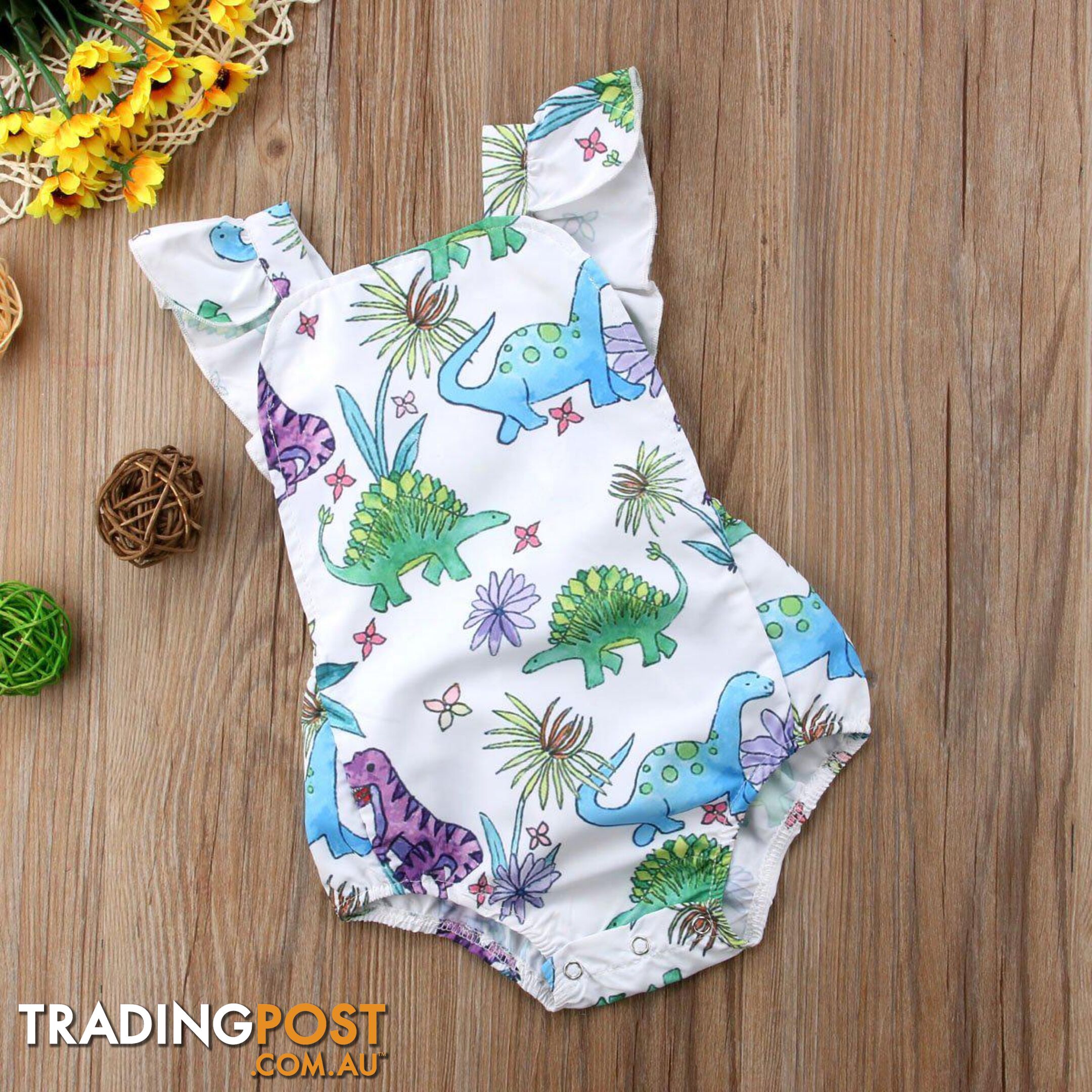 Colourful Dino Romper