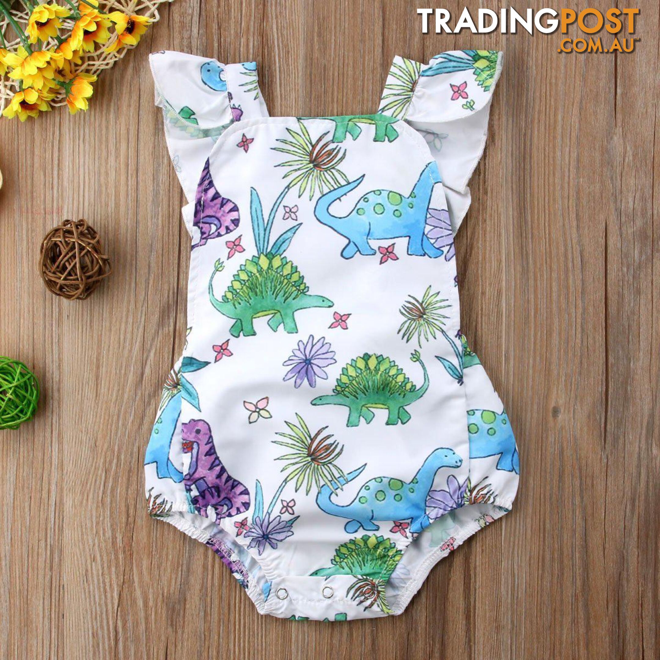 Colourful Dino Romper