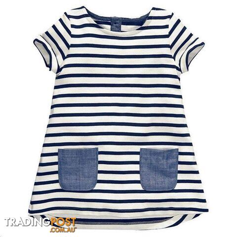 Blue Stripe Summer Dress