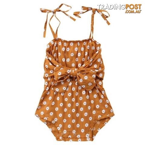 Brown Polka Romper