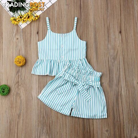 Blue Striped Set