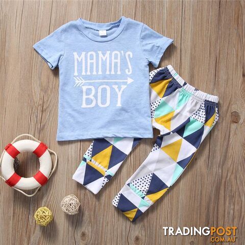 Blue Mamas Boy Set