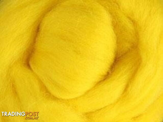 Corriedale Sliver - Yellow - 100 grams - Ashford - MPN: SSY100