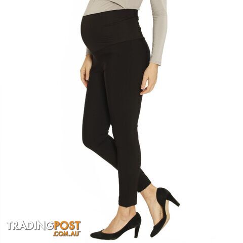 Angel Maternity Fitted Work Pants in Black - Best Seller