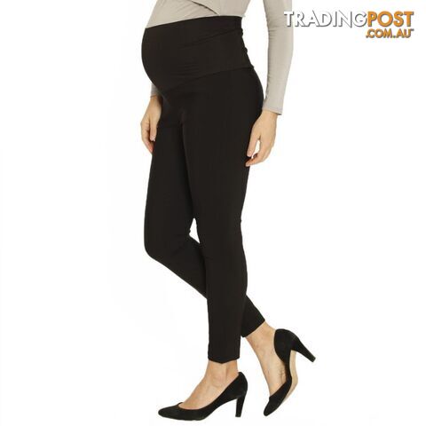 Angel Maternity Fitted Work Pants in Black - Best Seller