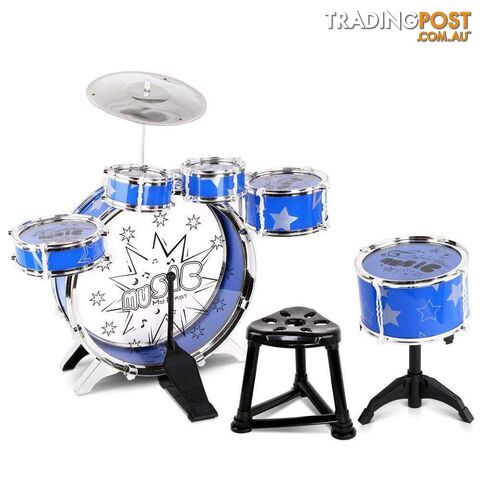 11 Piece Kids Pretend Play Music Drum Set