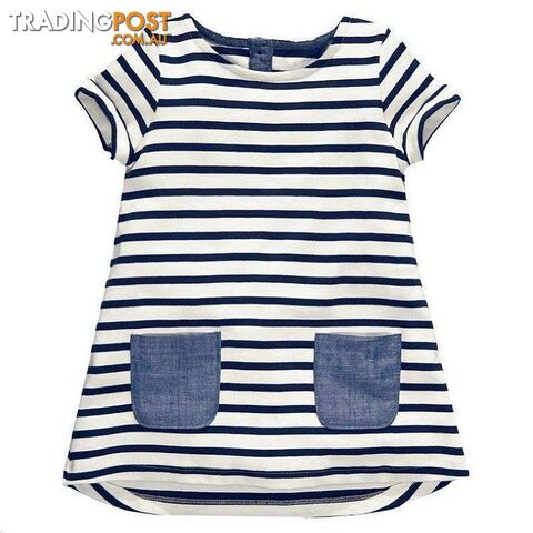 Blue Stripe Summer Dress