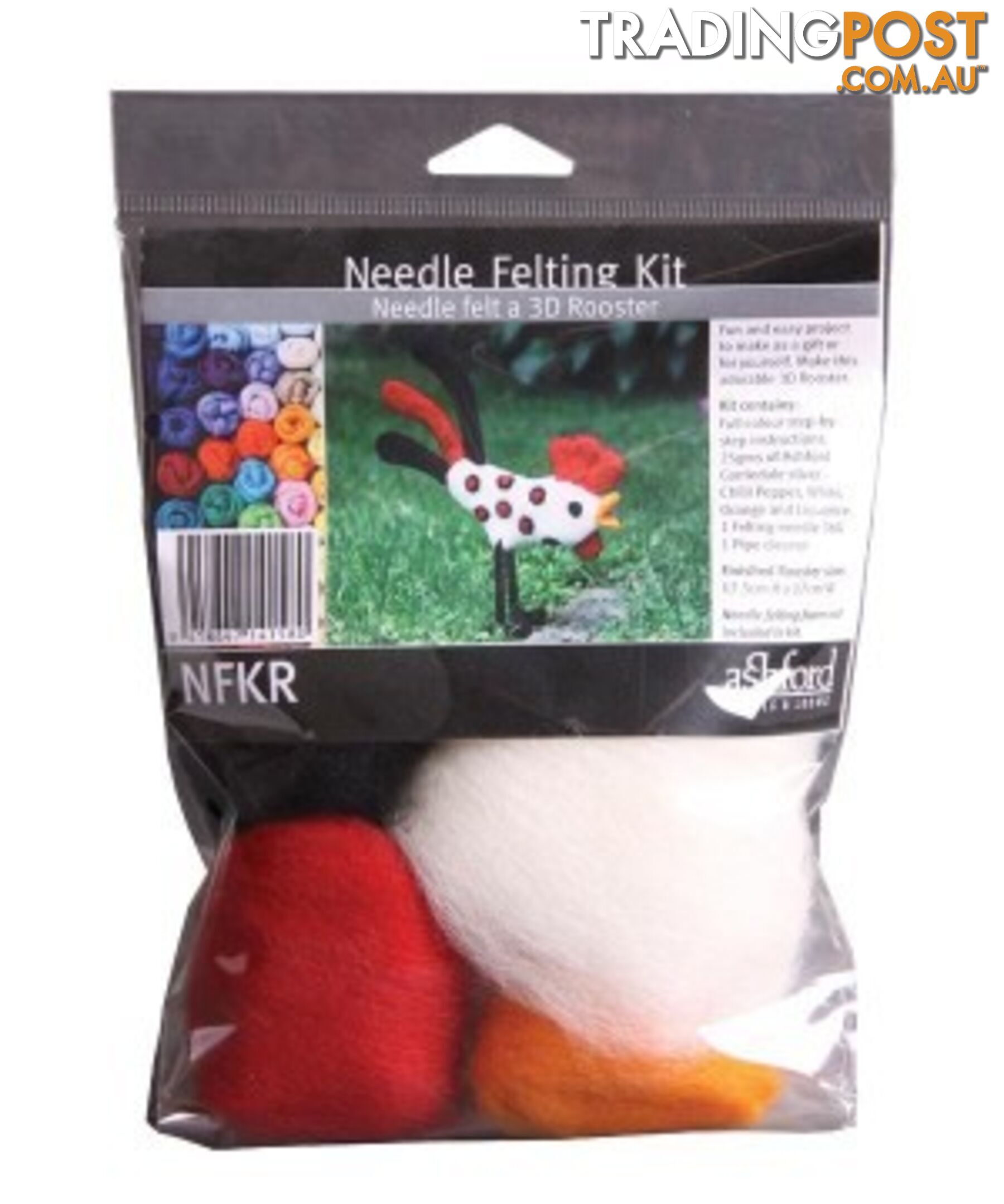 Needle Felting Kit - Rooster - Ashford - MPN: NFKR