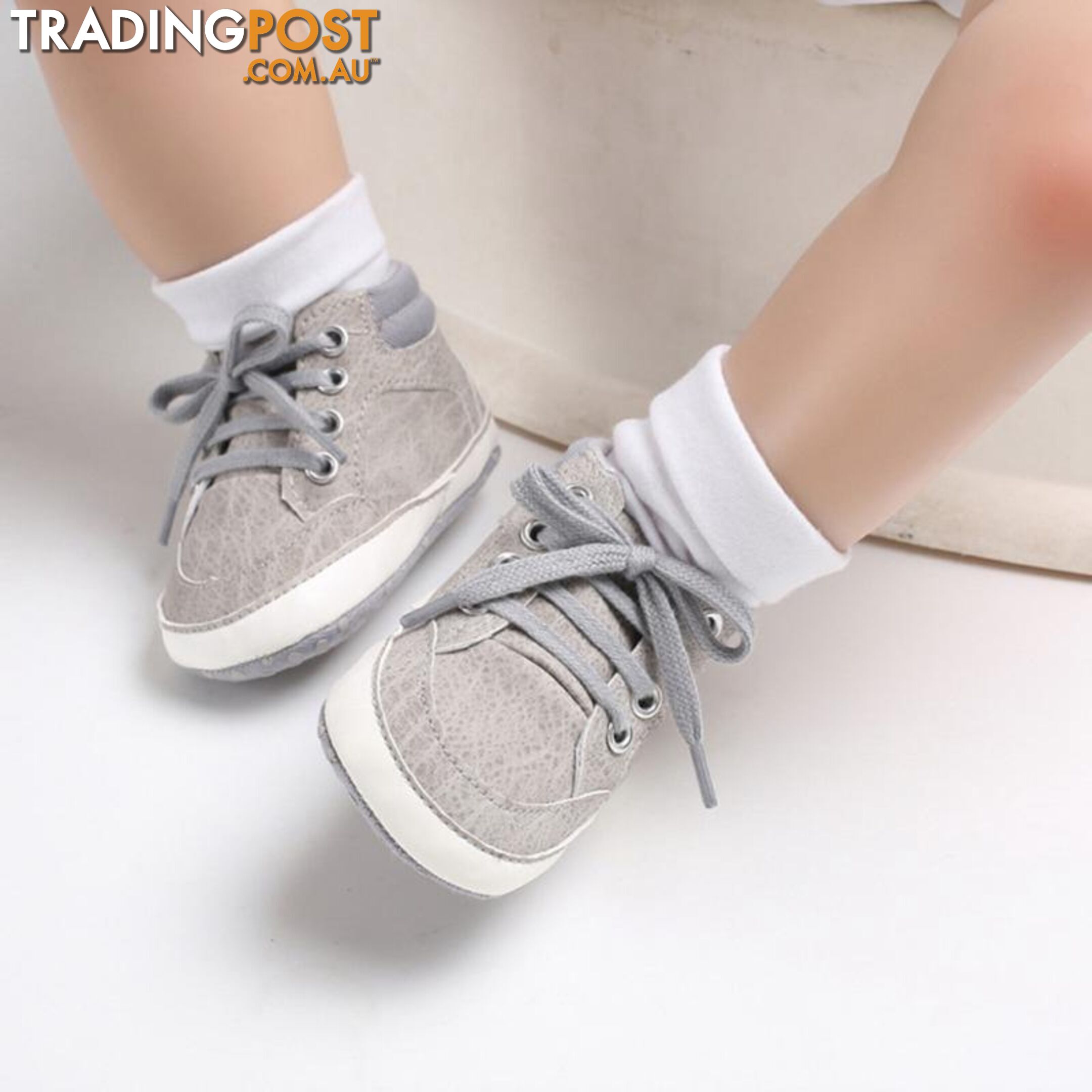 Bubs Grey Lace-up Kicks