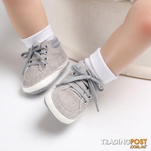 Bubs Grey Lace-up Kicks