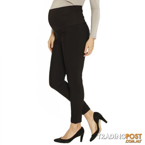 Angel Maternity Fitted Work Pants in Black - Best Seller