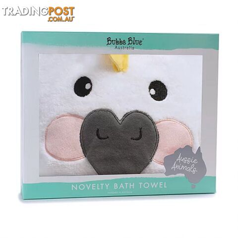 Aussie Animals 'Cockatoo' Novelty Hooded Bath Towel