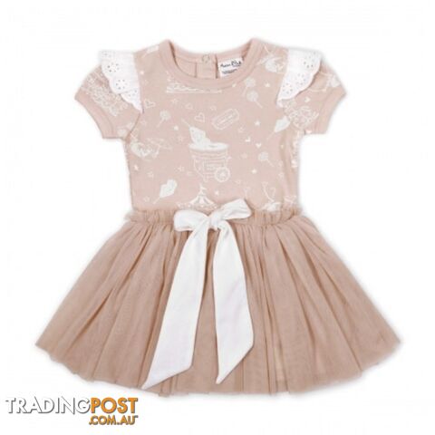 Aster & Oak Peach Circus Tutu Dress