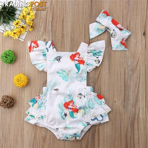 Cartoon Mermaid Romper