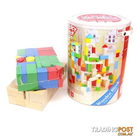 100PCS WOODEN BLOCK