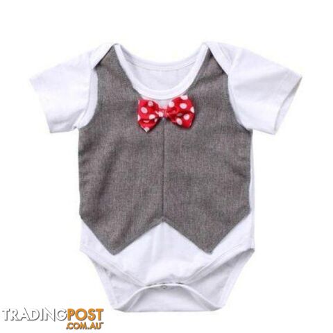 Bow Tie Romper Set