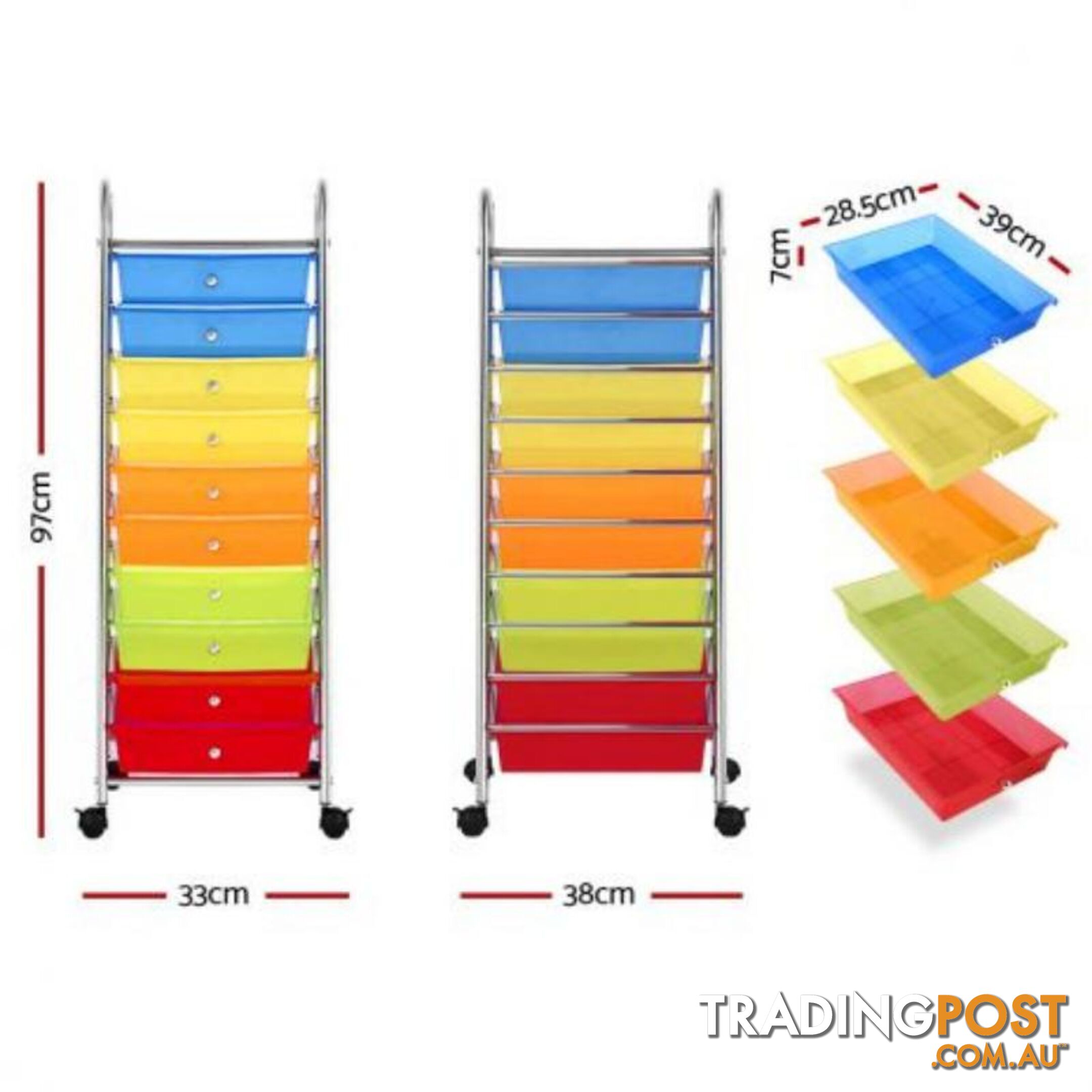 10 Drawer Storage Organiser