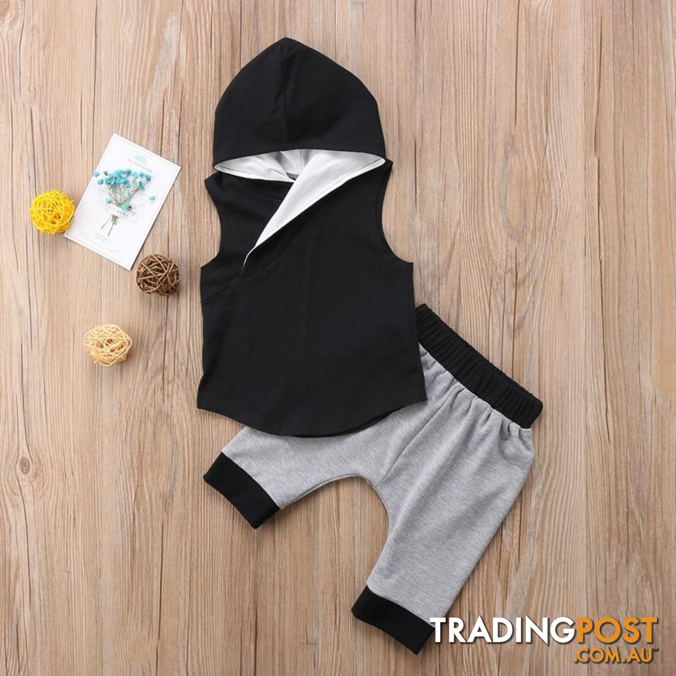 Black Vest Set