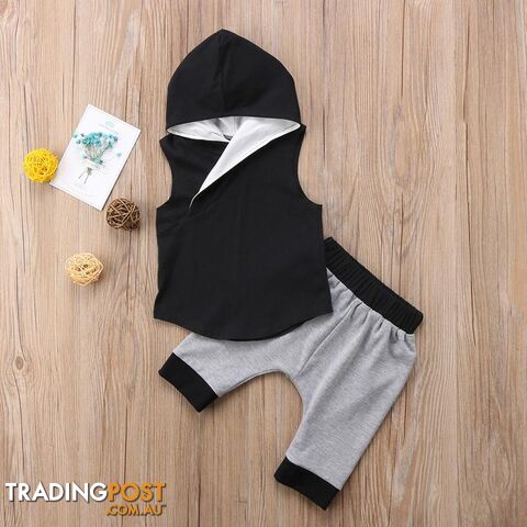 Black Vest Set