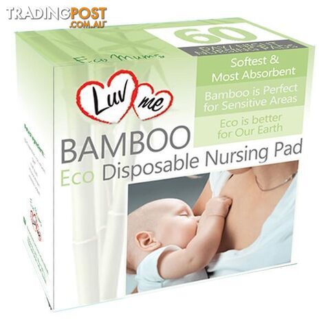 Bamboo Eco Reusable Breast Pads - Luv Me - MPN: SRBP6