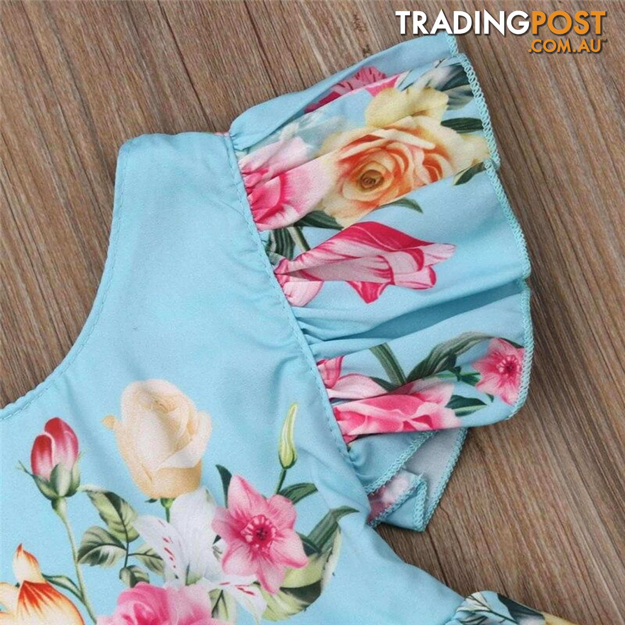 Blue Floral Set