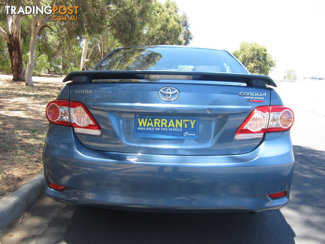 2012 Toyota Corolla ZRE152R ASCENTSPORT Sedan Automatic