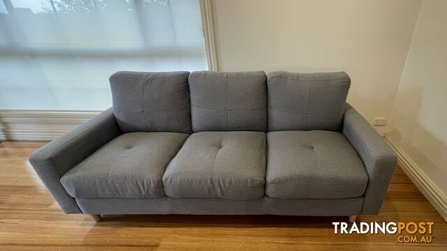 Amart - Sofa - 3 Seater - Grey Fabric