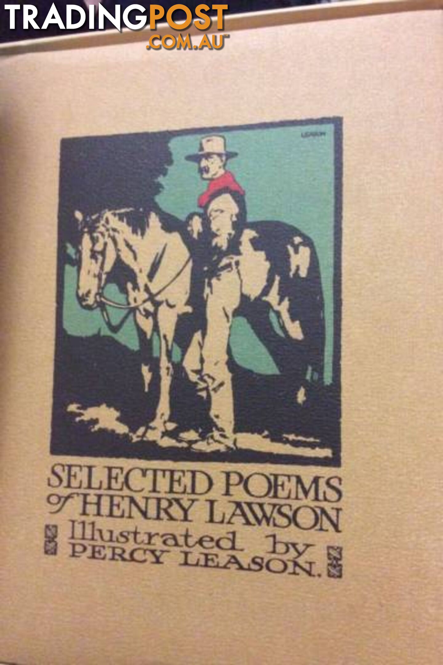 Selected Poems of Henry Lawson Illustrated Percy Leason Boxed