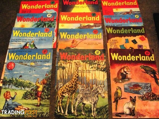 VINTAGE WONDERLAND 1966 X12 ISSUES MINT CONDITION