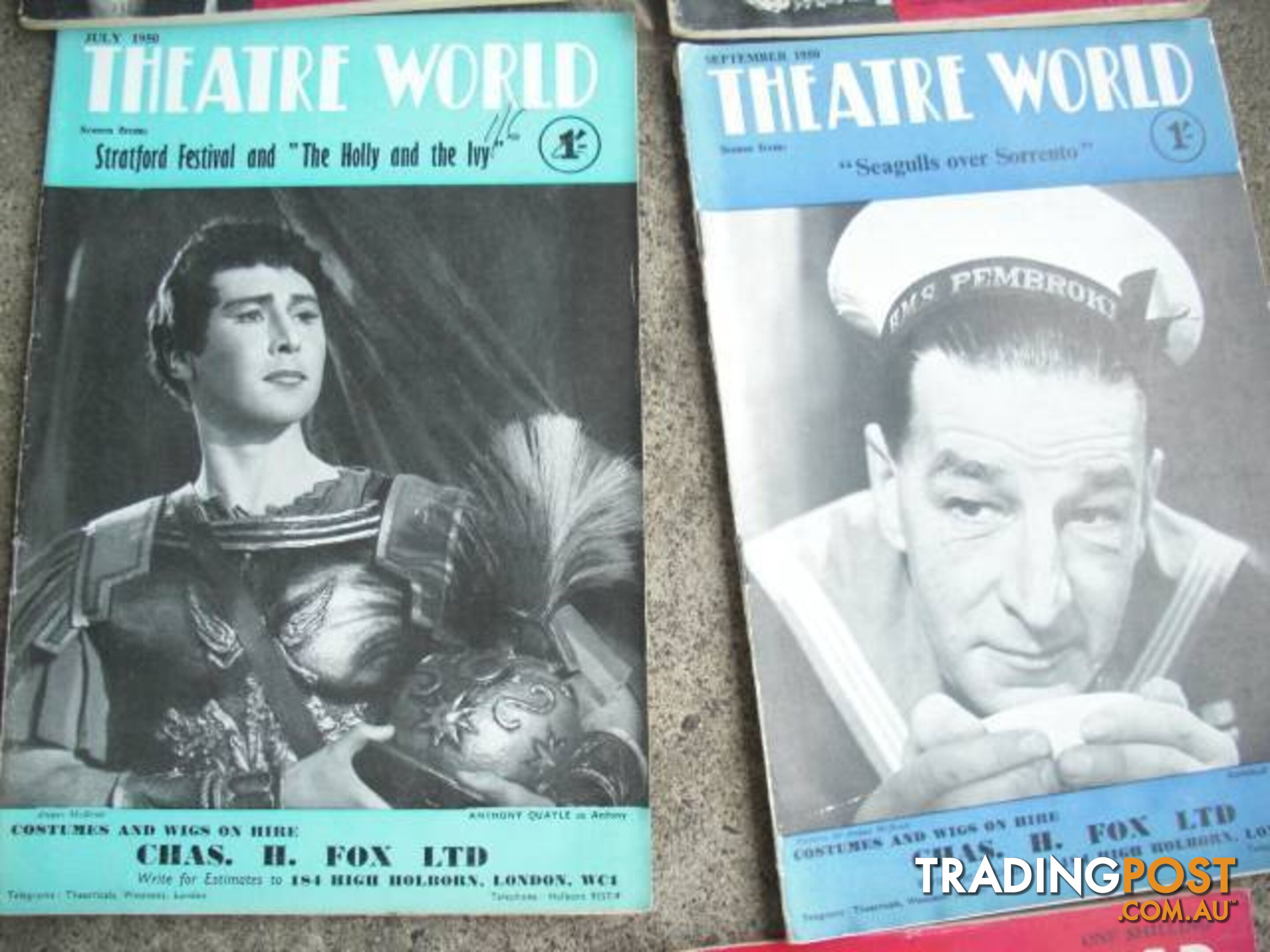 VINTAGE THEATRE WORLD******1950 1960 20 ISSUES GOOD CONDITION