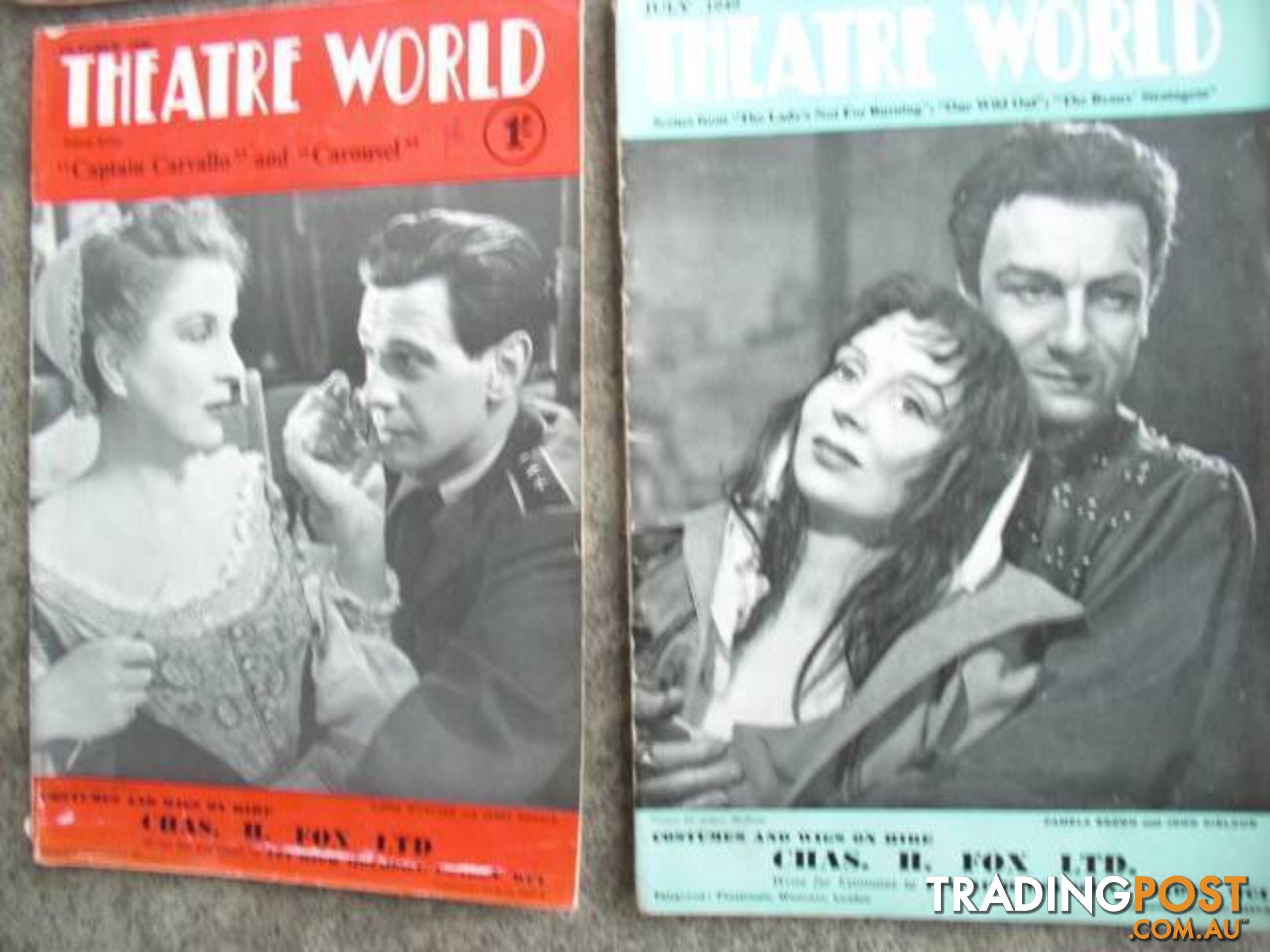 VINTAGE THEATRE WORLD******1950 1960 20 ISSUES GOOD CONDITION