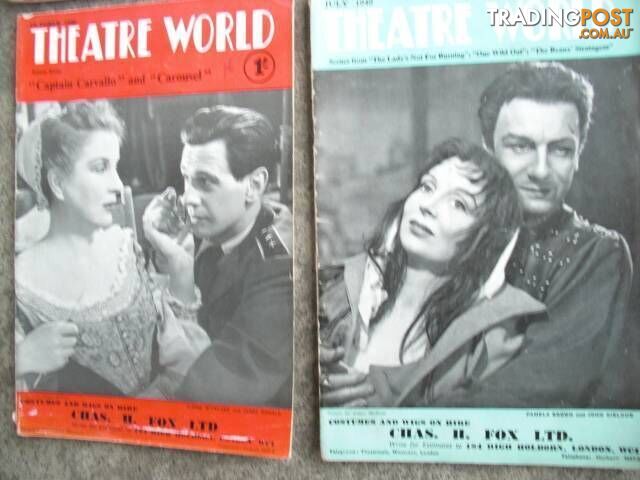 VINTAGE THEATRE WORLD******1950 1960 20 ISSUES GOOD CONDITION