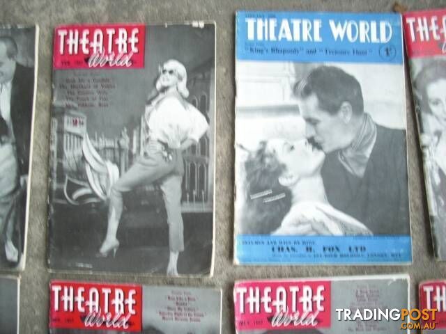 VINTAGE THEATRE WORLD******1950 1960 20 ISSUES GOOD CONDITION