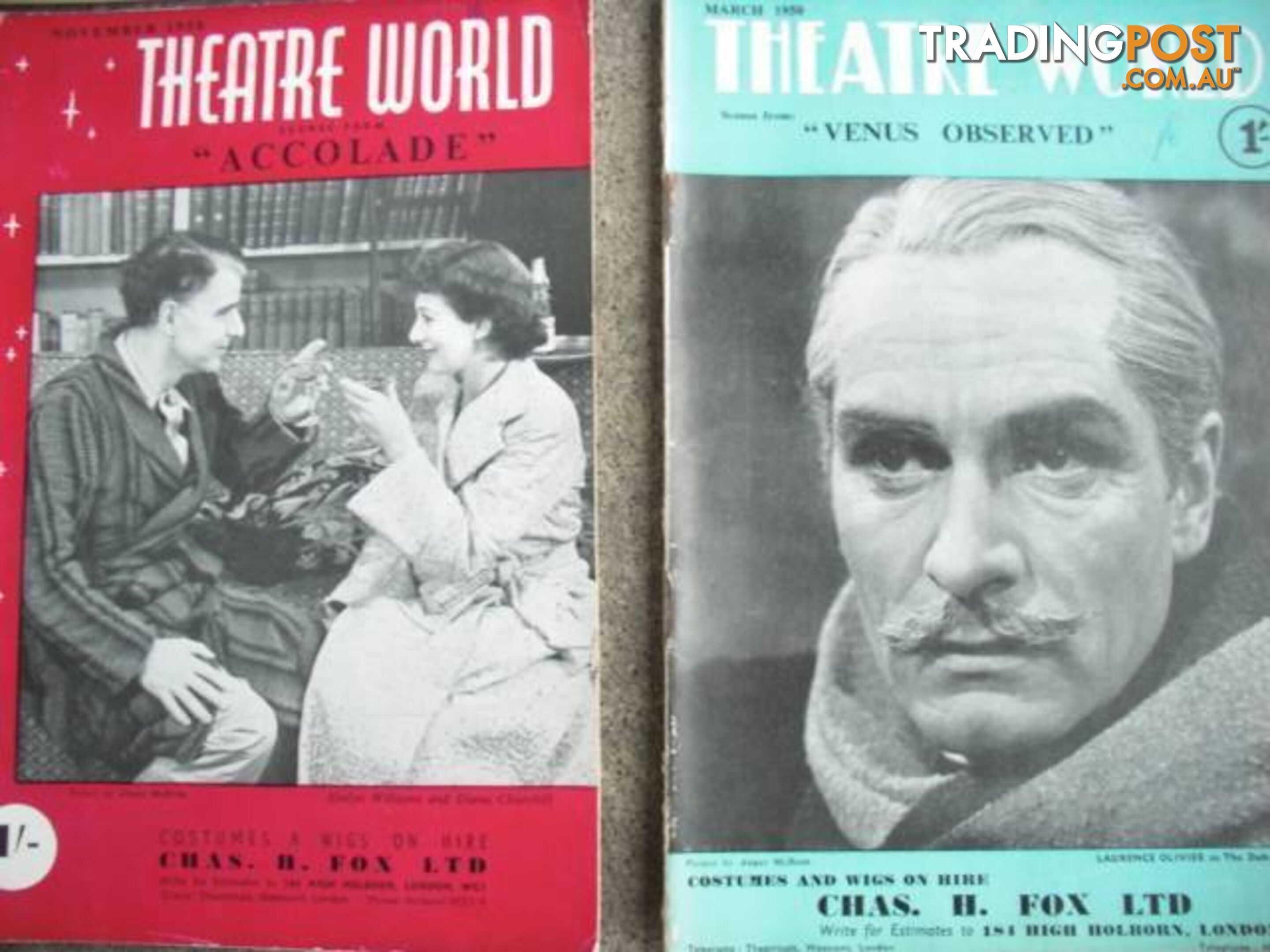 VINTAGE THEATRE WORLD******1950 1960 20 ISSUES GOOD CONDITION