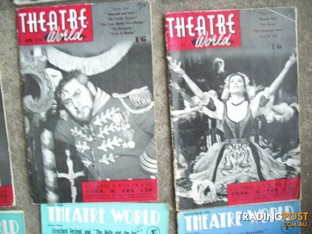 VINTAGE THEATRE WORLD******1950 1960 20 ISSUES GOOD CONDITION